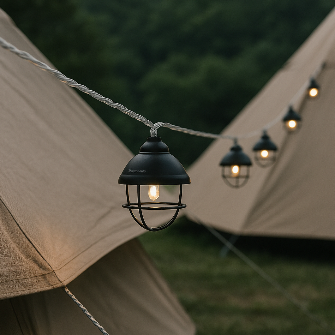 LED Tent String Lights 170 cm Waterproof Battery-Operated – CampGlow
