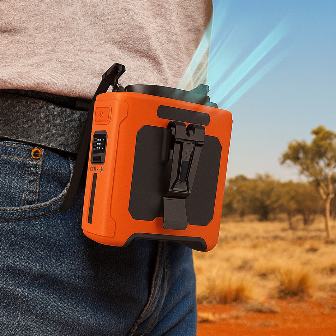 Waist Fan – AeroBreeze 10000mAh with 5 Speeds & LED Light