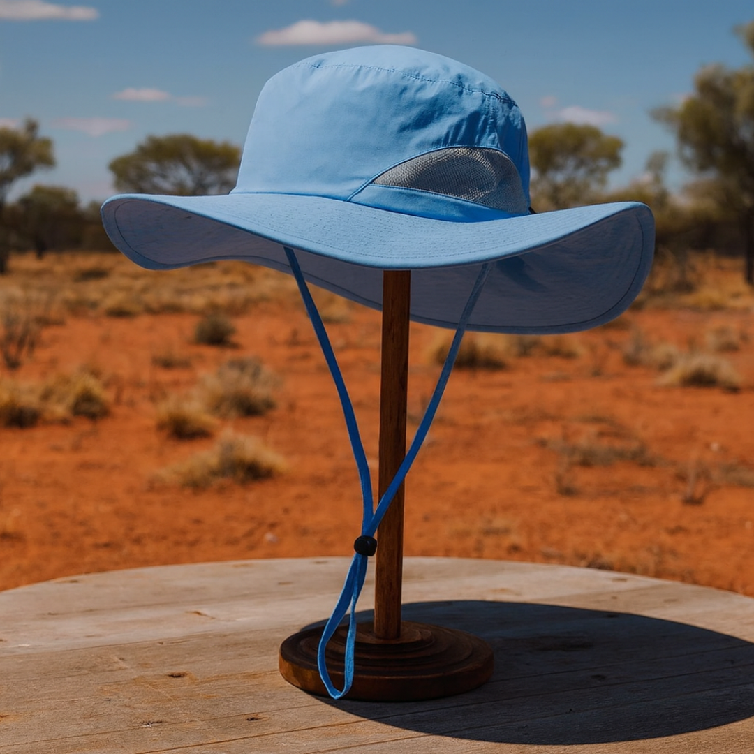 Sun Hat for Kids with Wide Brim & Breathable Mesh – Connectyle Adventure Cap