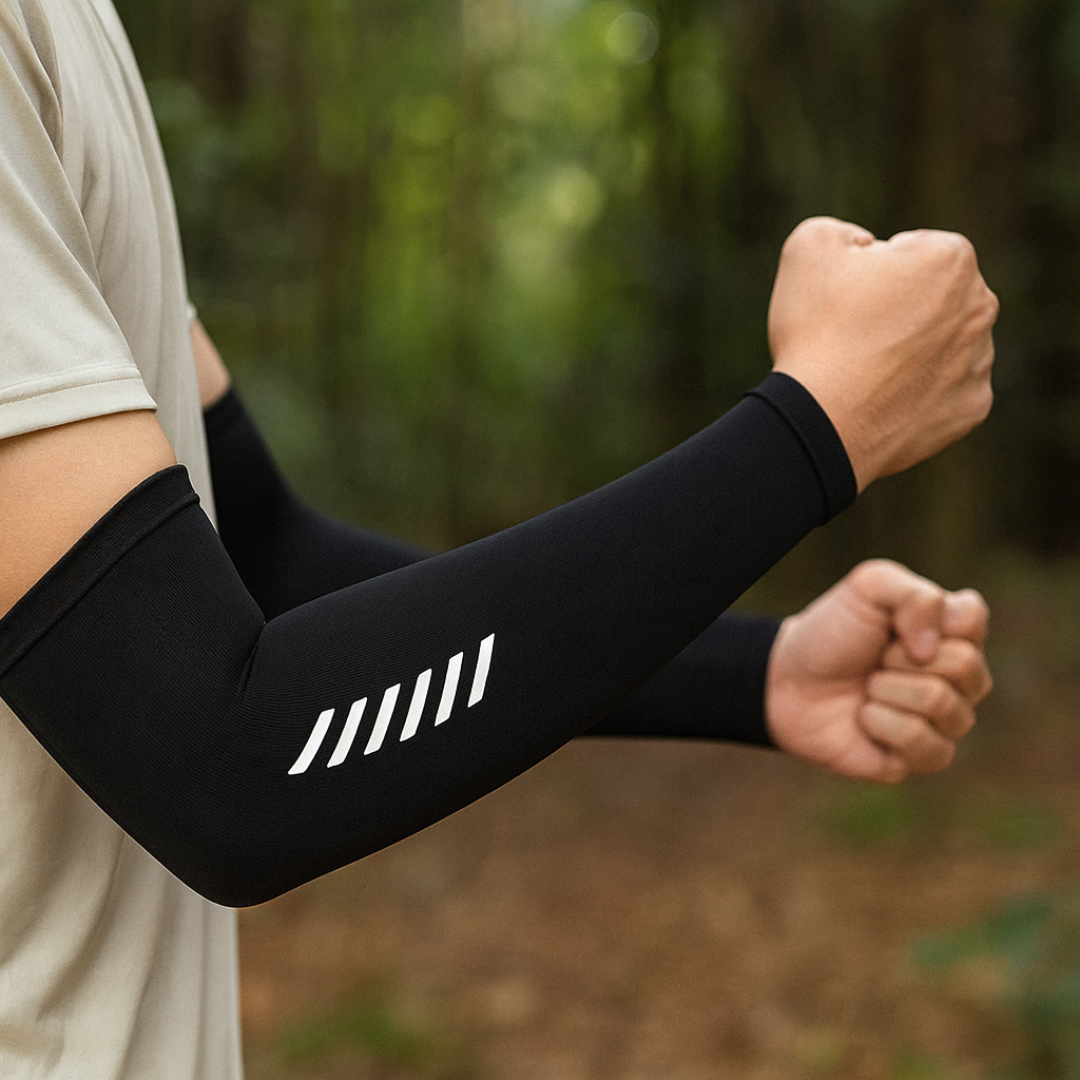 Cooling Sports Sleeves with UV Protection – AeroCool Arm Guards
