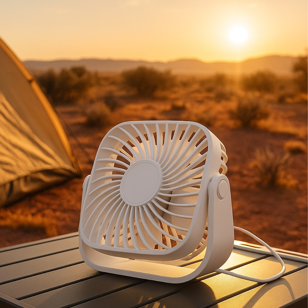 Portable Fan with Silent 3-Speed & 360° Adjustment – AeroCool Mini