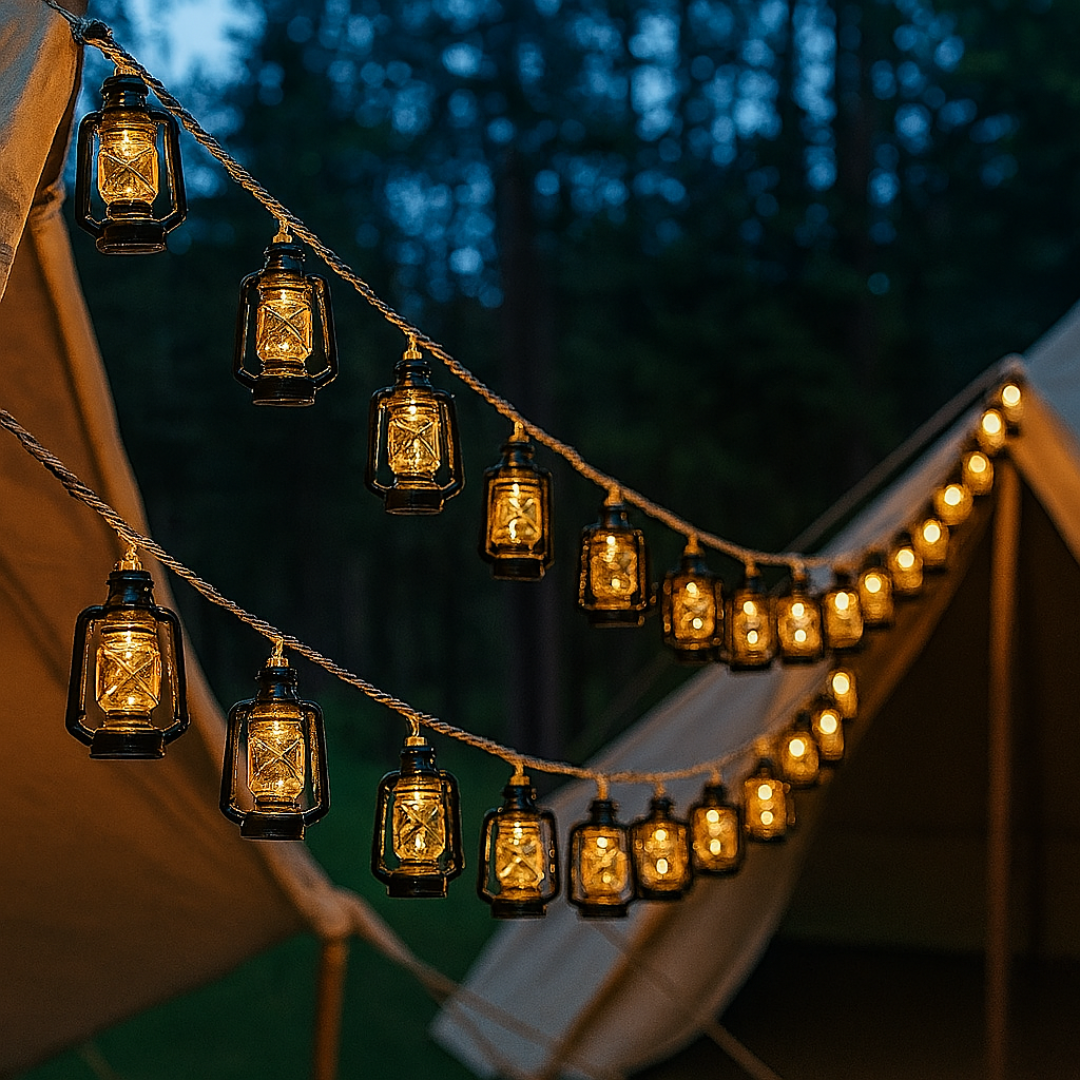 Solar LED String Lights Retro Kerosene – LanternGlow