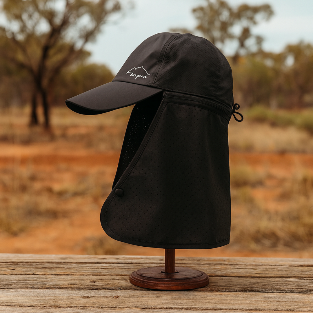 Sun Hat Baseball Cap with Detachable Neck Scarf, Quick-Dry Waterproof – ShadeGuard Cap