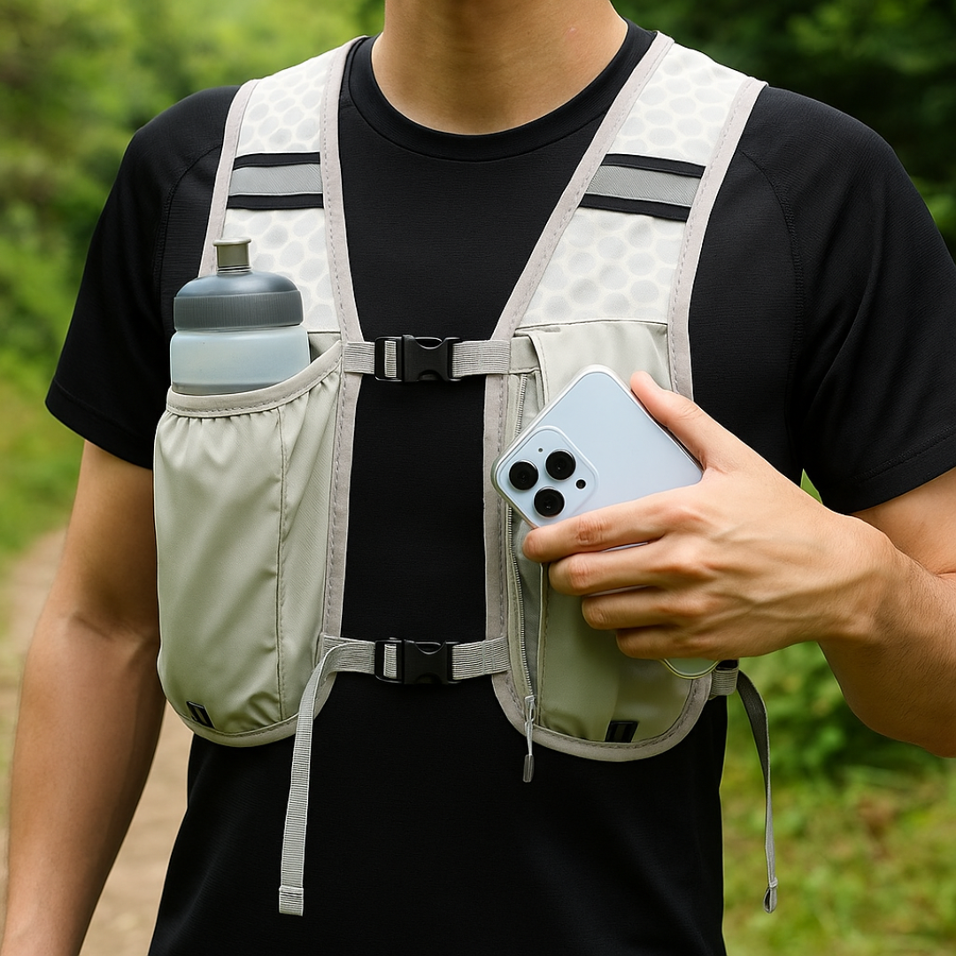 Running Vest, Hydration – AeroFlow Lightweight Reflective Vest