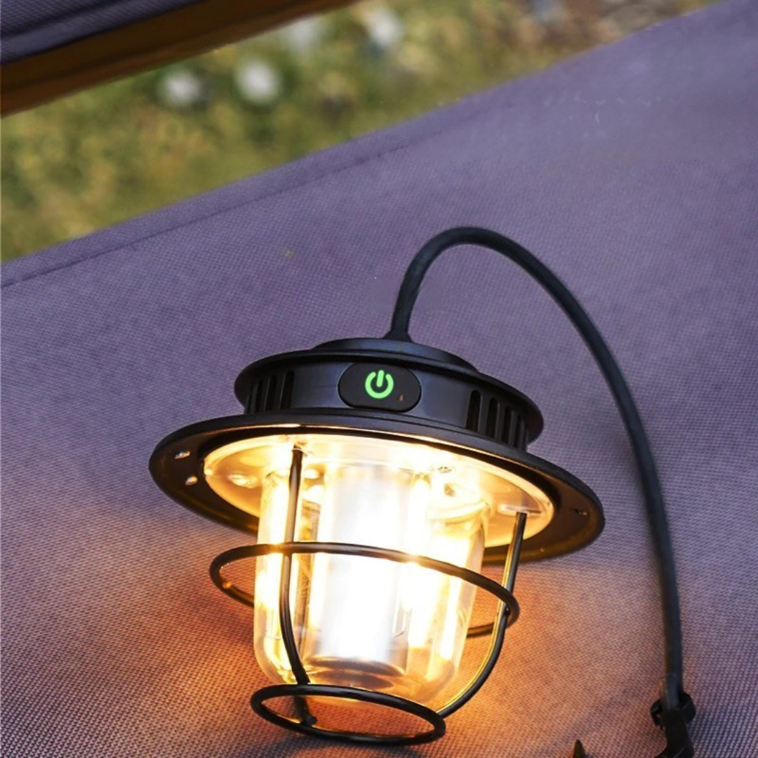 Vintage Light Retro Lamp – TrailGuard Waterproof Camping Lantern