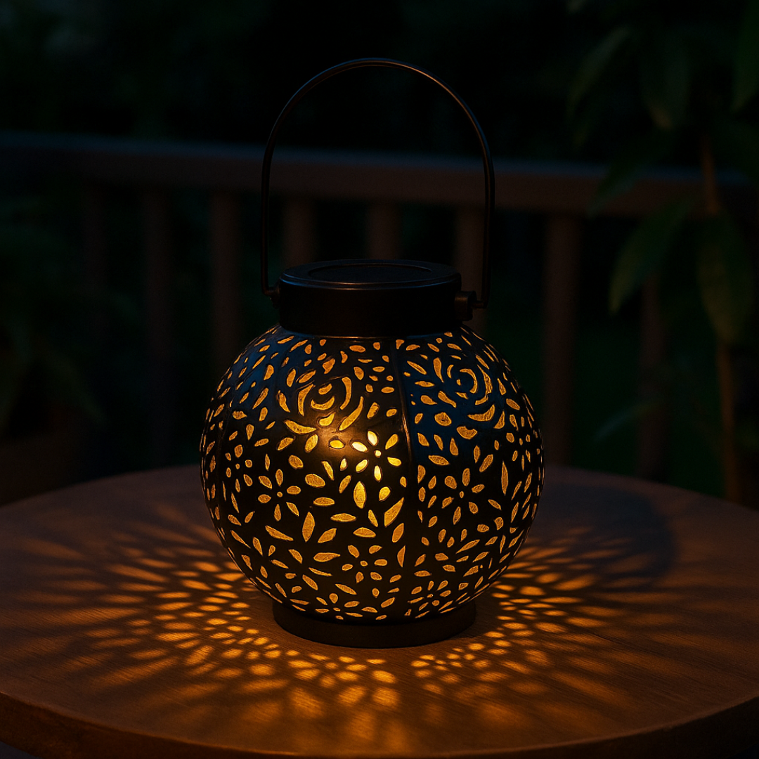 Vintage Light Retro Lamp – AuraGlow Solar Garden Projection Lantern