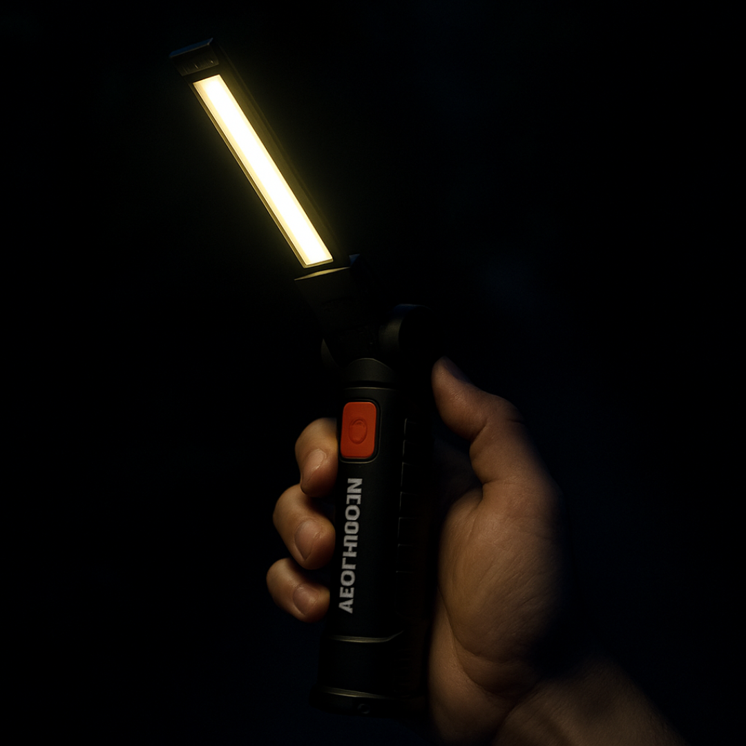 Portable LED Flashlight with Magnetic Base & USB Recharge – FlexiBeam Torch