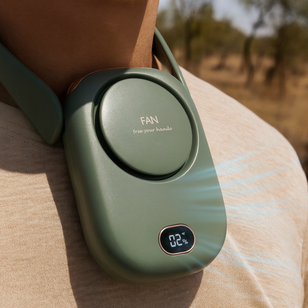 Neck Fan – AeroBreeze Hands-Free USB Rechargeable Fan