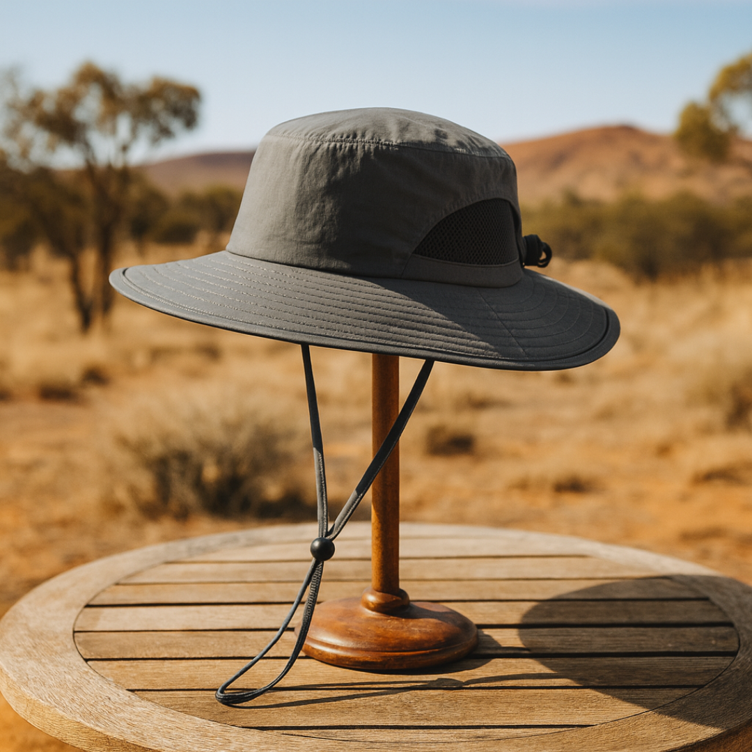 Sun Hat for Kids with Wide Brim & Breathable Mesh – Connectyle Adventure Cap
