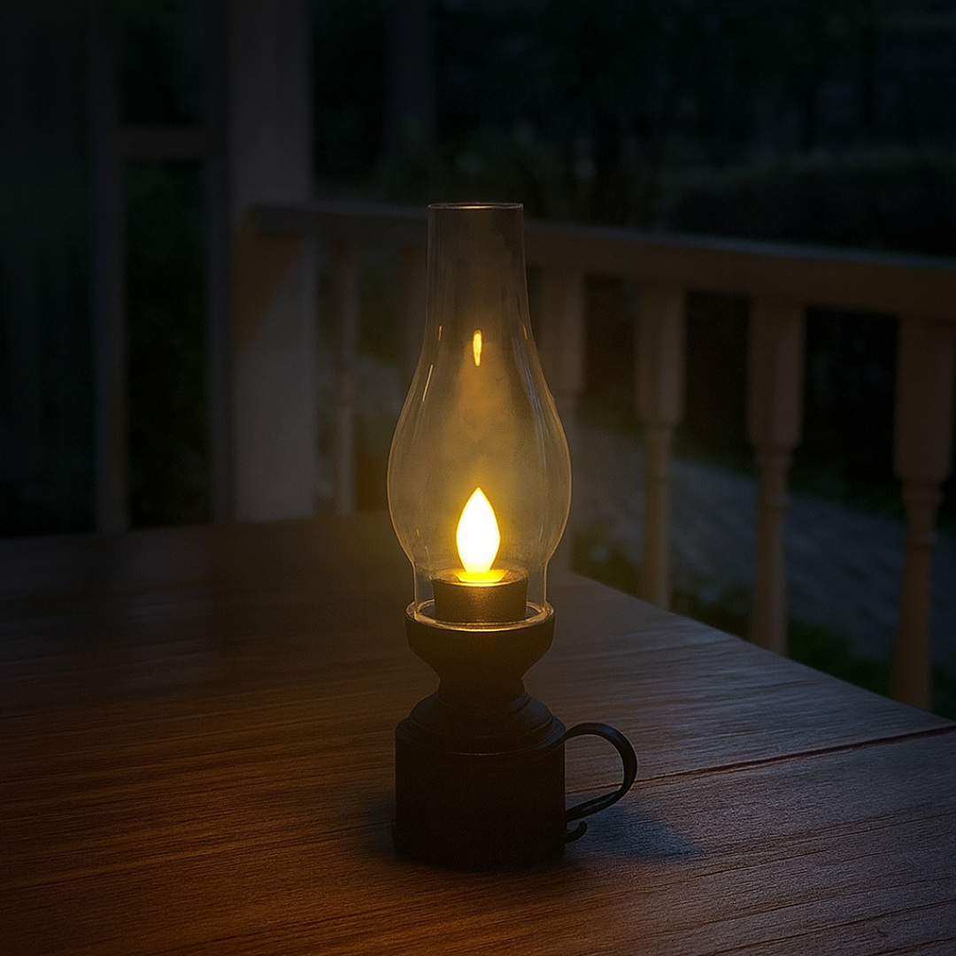 Vintage Light Retro Lamp – GlowFlame LED Lantern