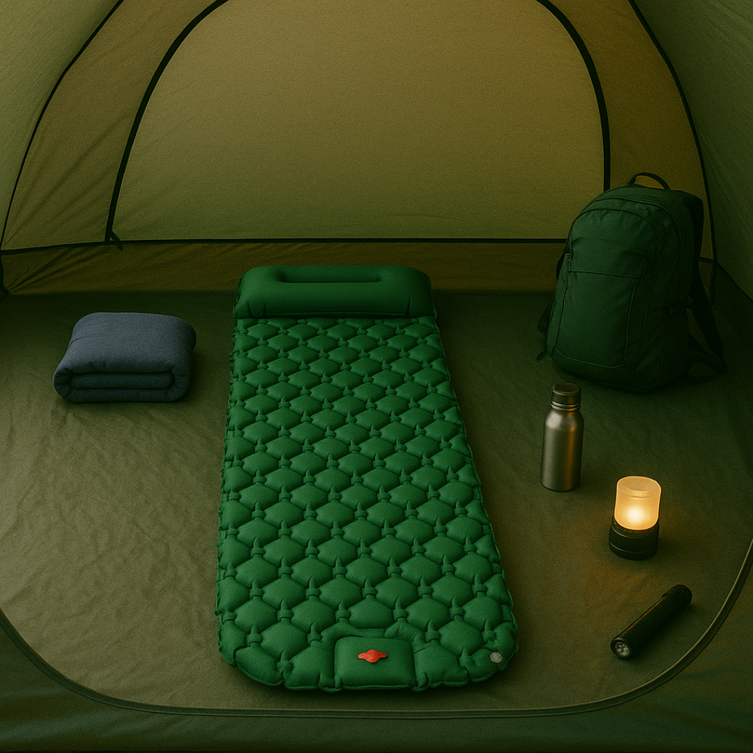 Ultralight Outdoor Sleeping Mat with Foot Pump – AirNest Trek