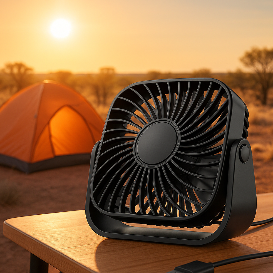 Portable Fan with Silent 3-Speed & 360° Adjustment – AeroCool Mini