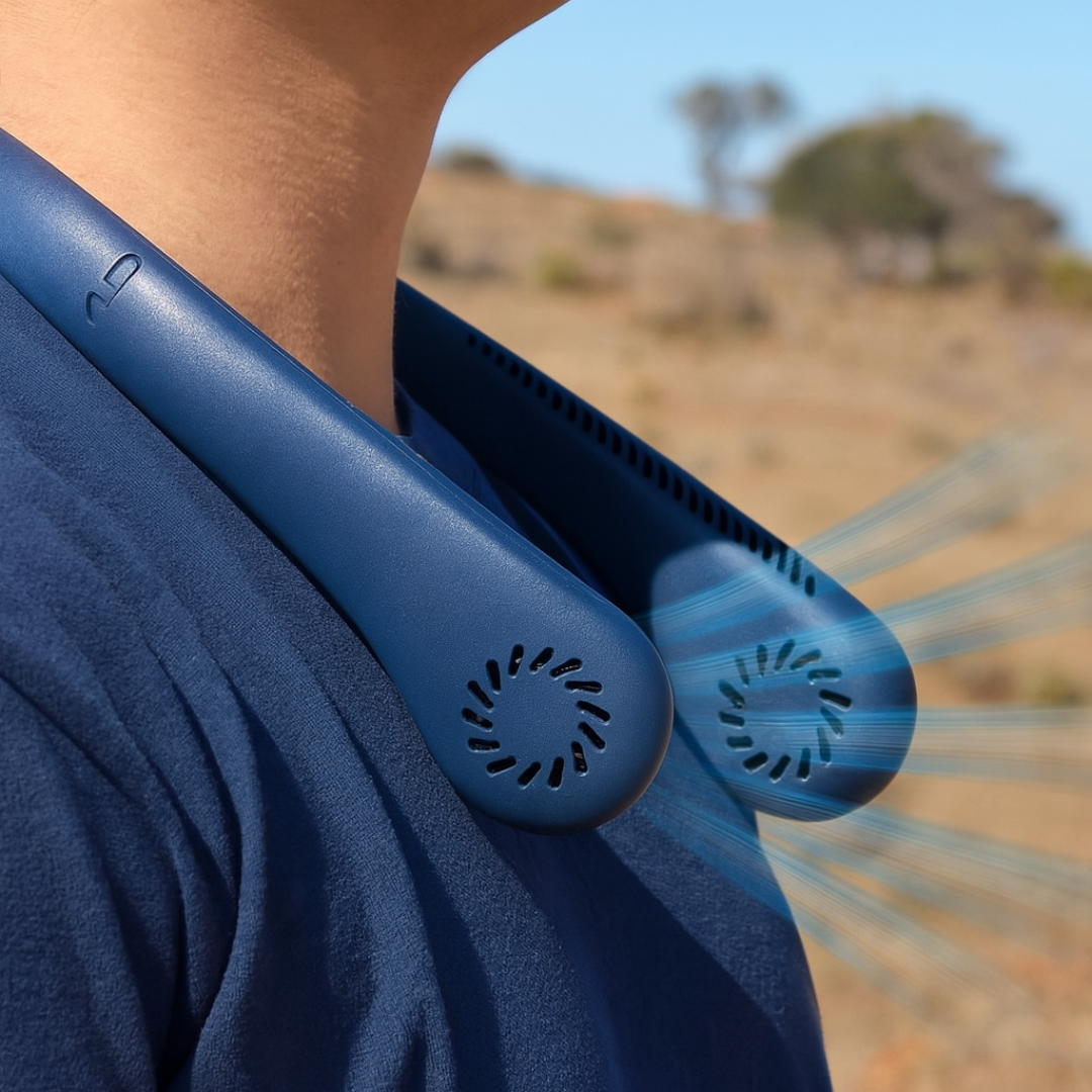 Neck Fan – CoolBreeze Lite 3-Speed USB Rechargeable Bladeless Fan
