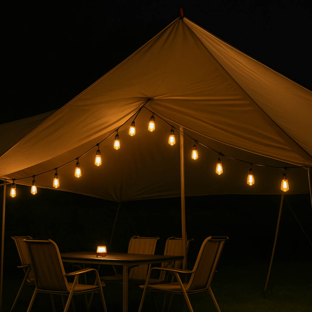 Solar LED Fairy Lights Outdoor Waterproof – CampGlow VintageLights