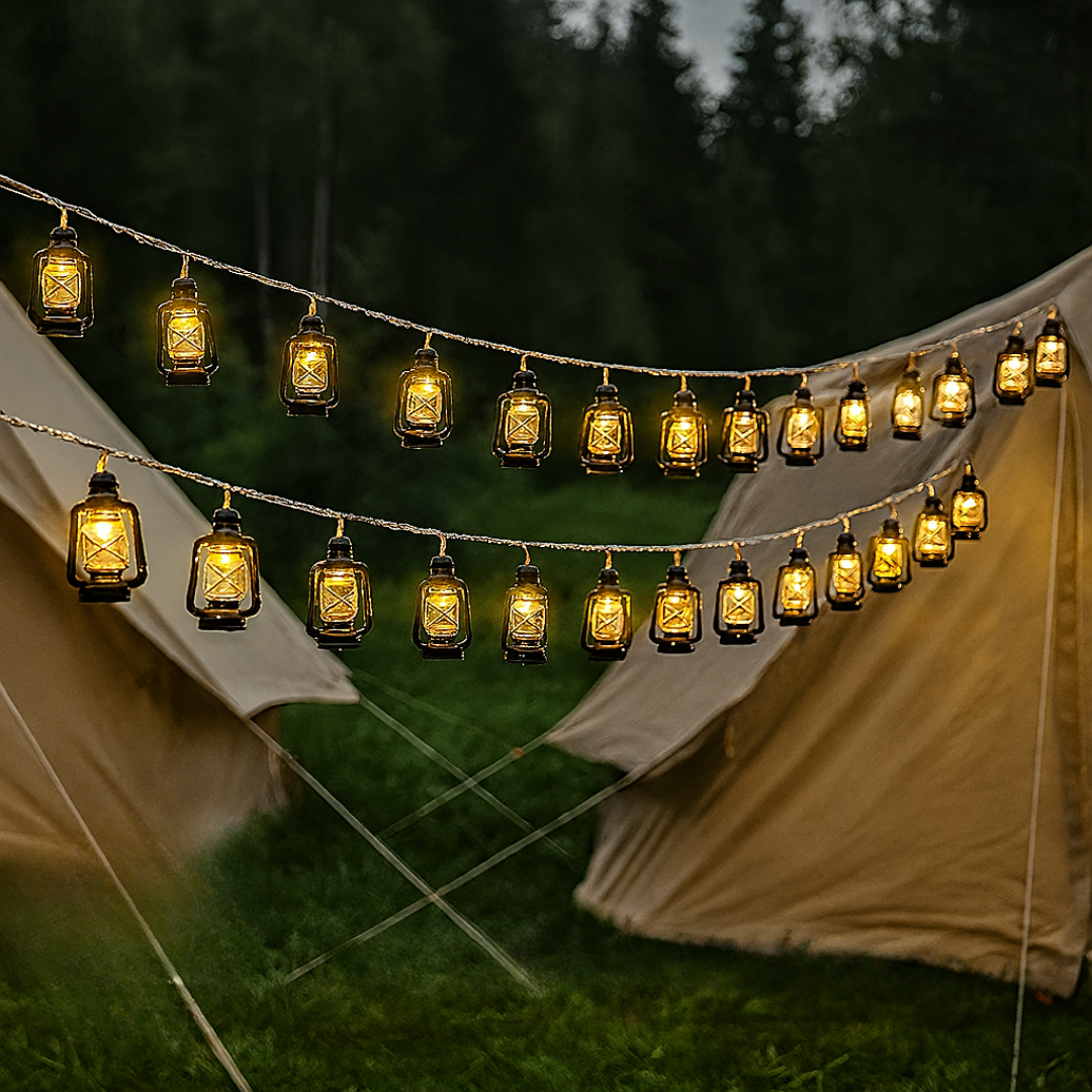 Solar LED String Lights Retro Kerosene – LanternGlow