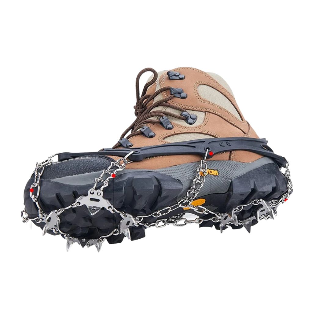 Anti-Slip Shoe Spikes – GripStark 19-Spike Crampons