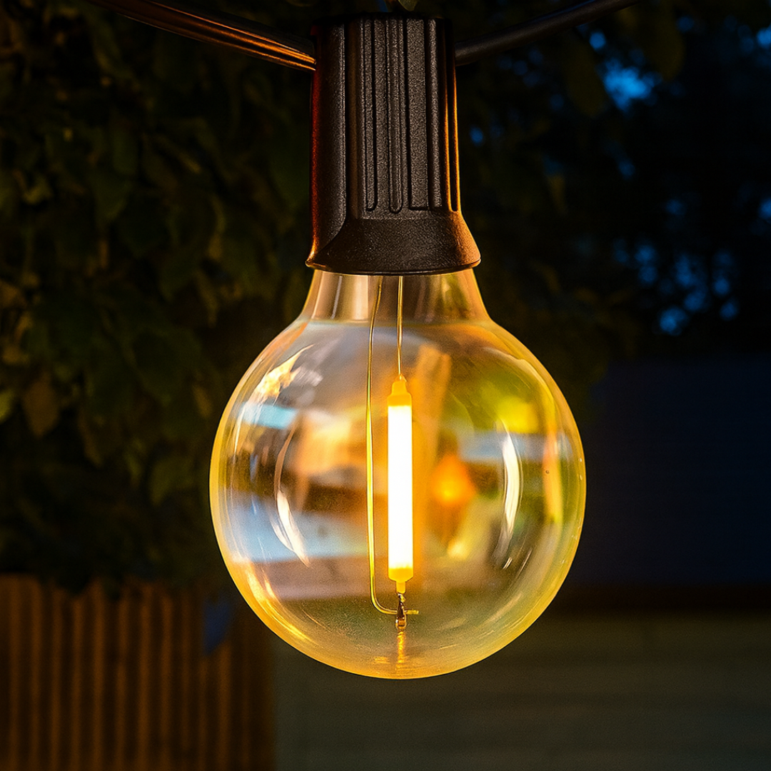 String Light – SolaraGlow G40 Patio Lights
