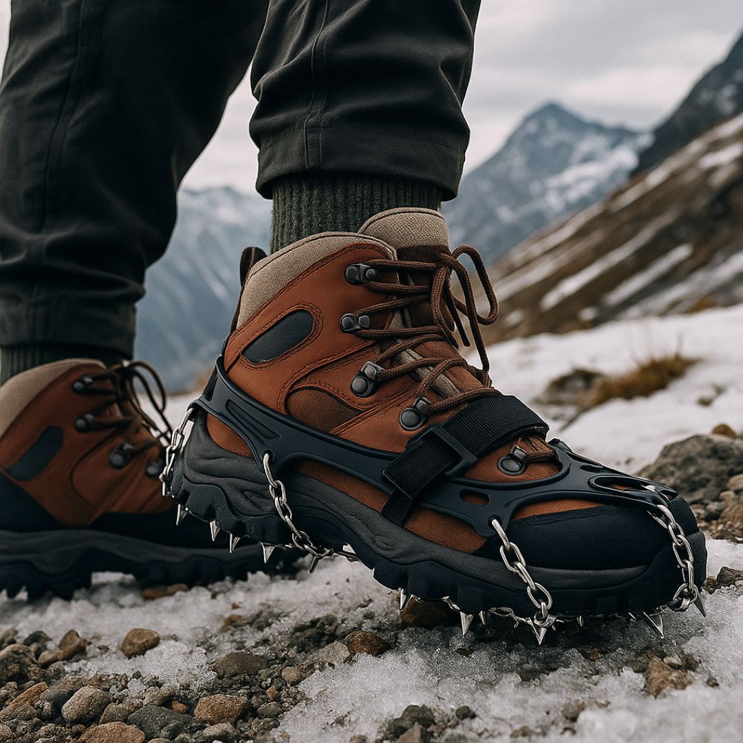 Anti-Slip Shoe Spikes – GripStark 19-Spike Crampons