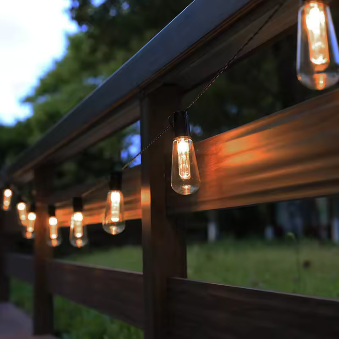 Solar LED Fairy Lights Outdoor Waterproof – CampGlow VintageLights