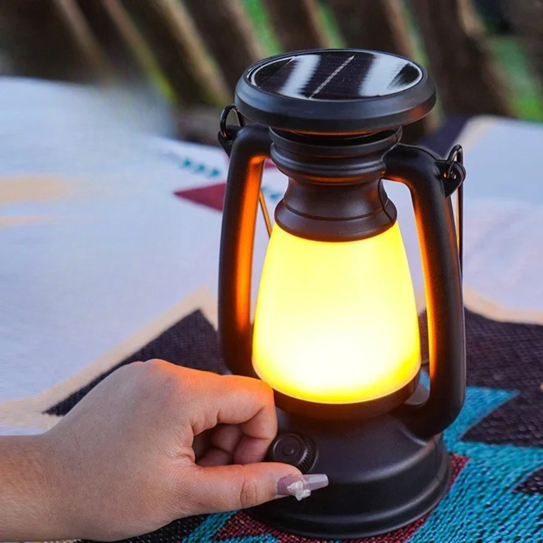 Vintage Light Retro Lamp – Solaro USB & Solar Camping Lantern