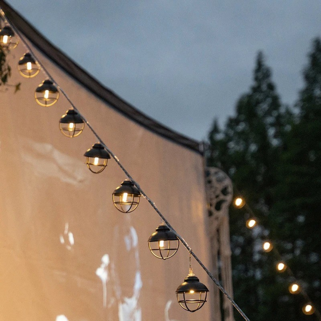 LED Tent String Lights 170 cm Waterproof Battery-Operated – CampGlow