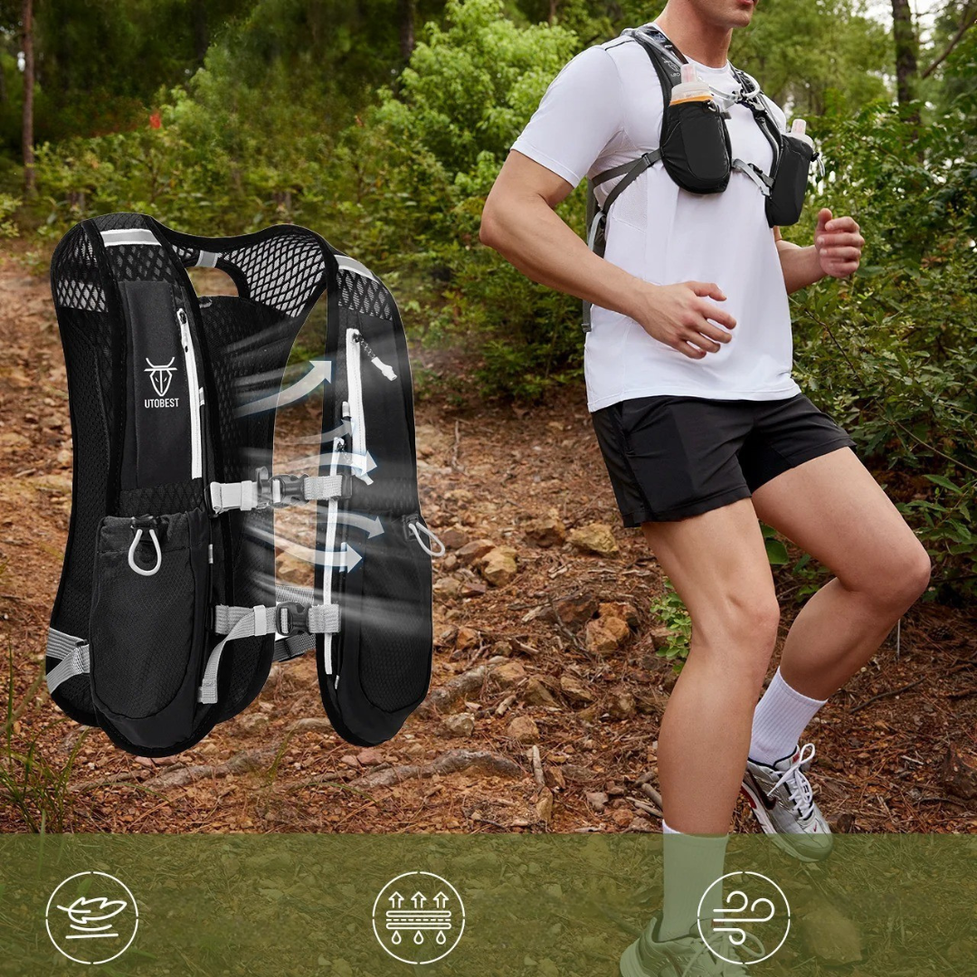 Running Vest Hydration Pack 5L – AeroFlow Trail Vest