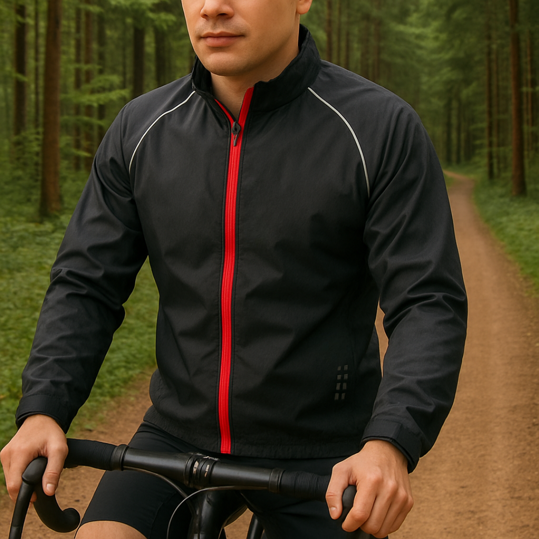 Men's Bicycle Wind Jacket Reflective Ultra-Light – AeroRide Shield-Sport > Cycling accessories > Cycling clothing > Jackets-Nordspur-Black-S-Nordspur