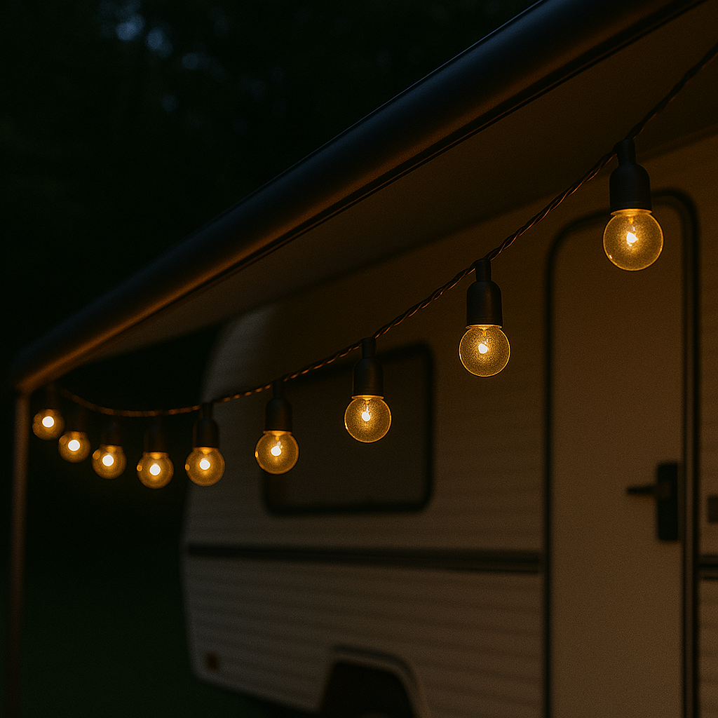 Solar LED String Lights with Warm White Light – GlowFest GlobeLine