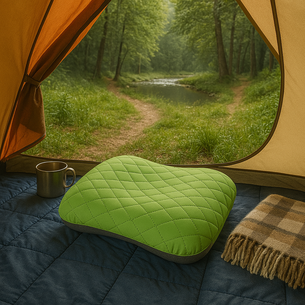 Compact Outdoor Air Cushion for Travel & Sleep – SoftRest Air